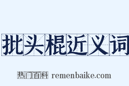 批头棍近义词是什么意思的图片